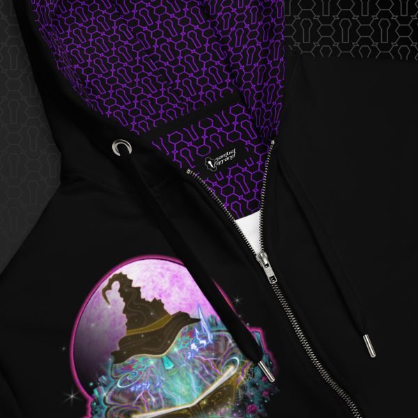 Telekinetic Approach Visionary Art Graphic Zip Hoodie - Image 4