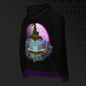 Telekinetic Approach Visionary Art Graphic Zip Hoodie