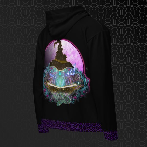 Telekinetic Approach Visionary Art Graphic Zip Hoodie