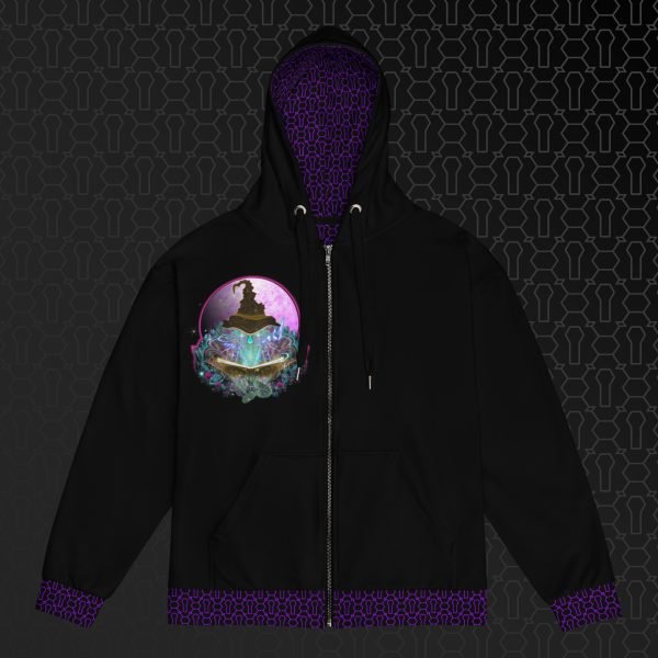 Telekinetic Approach Visionary Art Graphic Zip Hoodie - Image 6