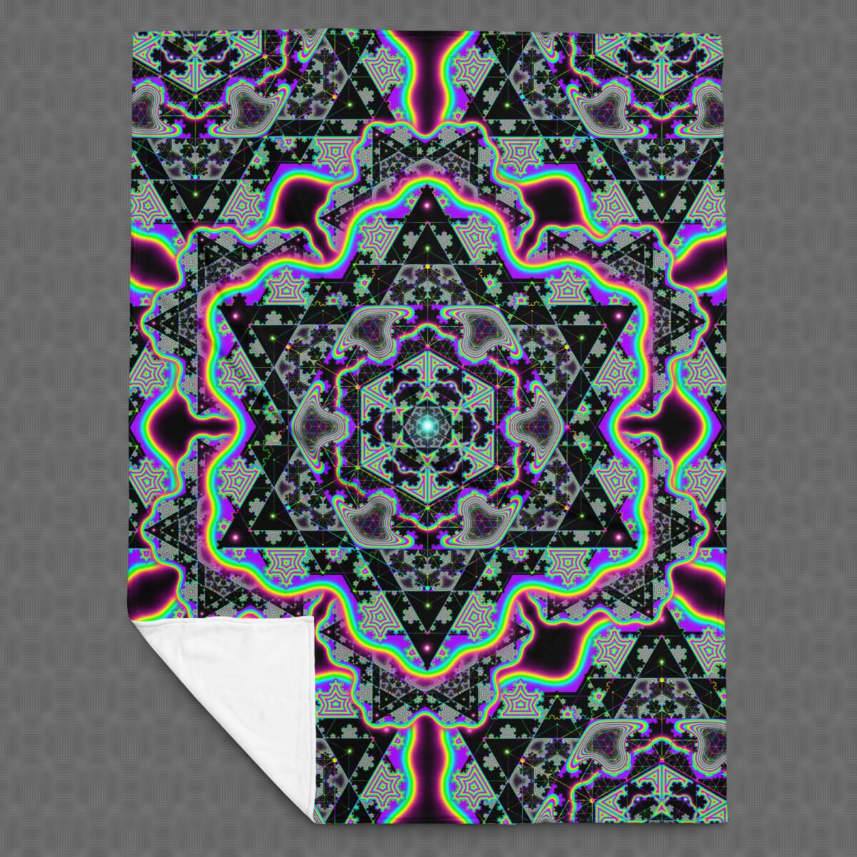 Microgram | Psychedelic Visionary Art Plush Blanket