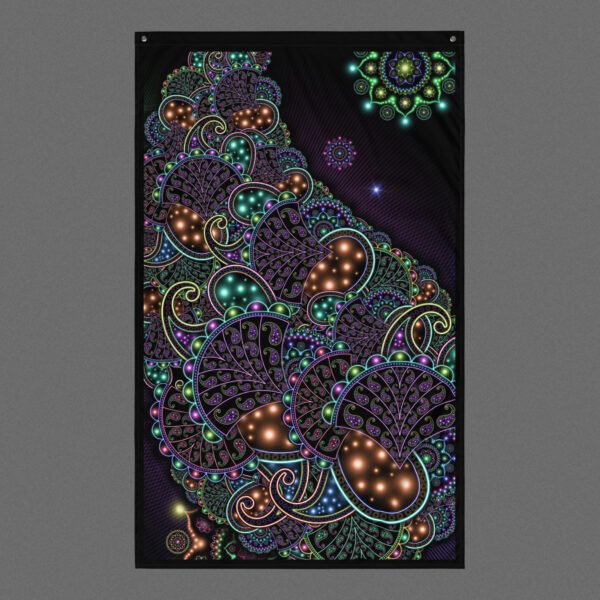 Neopaisley (Close-Up) Visionary Art Tapestry