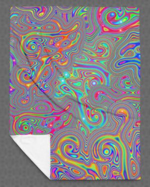 Liquisyrgic | Psychedelic Visionary Art Plush Blanket