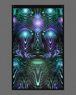 Cernunnos (Close-Up) Visionary Art Tapestry