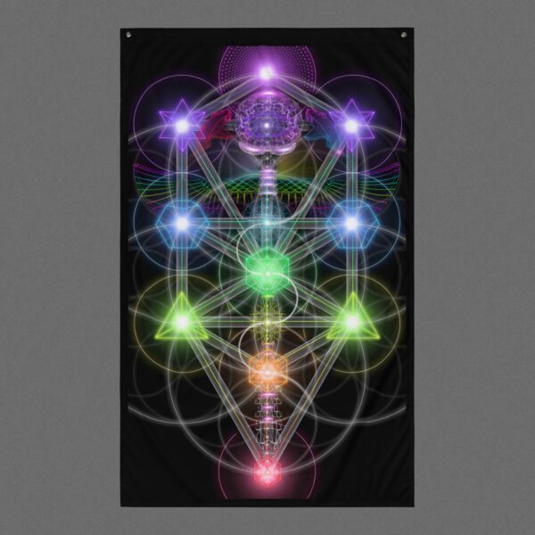 Kabbalah (Close-Up) Visionary Art Tapestry