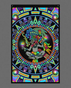 Mycoatl (Close-Up) Visionary Art Tapestry