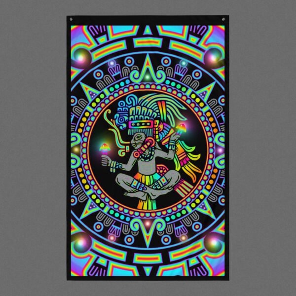 Mycoatl (Close-Up) Visionary Art Tapestry