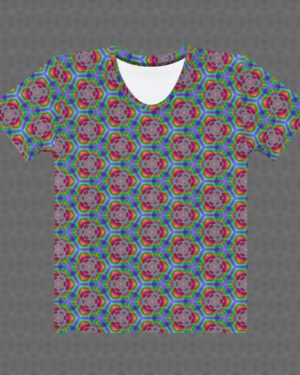 Hexafun | Psychedelic Visionary Art Womenโs All-Over T-Shirt
