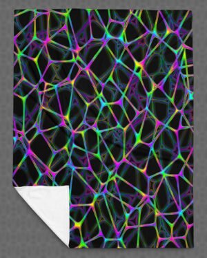 Psynet | Psychedelic Visionary Art Plush Blanket