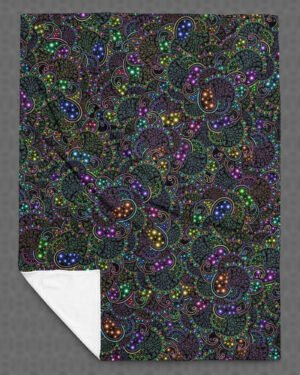 Neopaisley | Psychedelic Visionary Art Plush Blanket