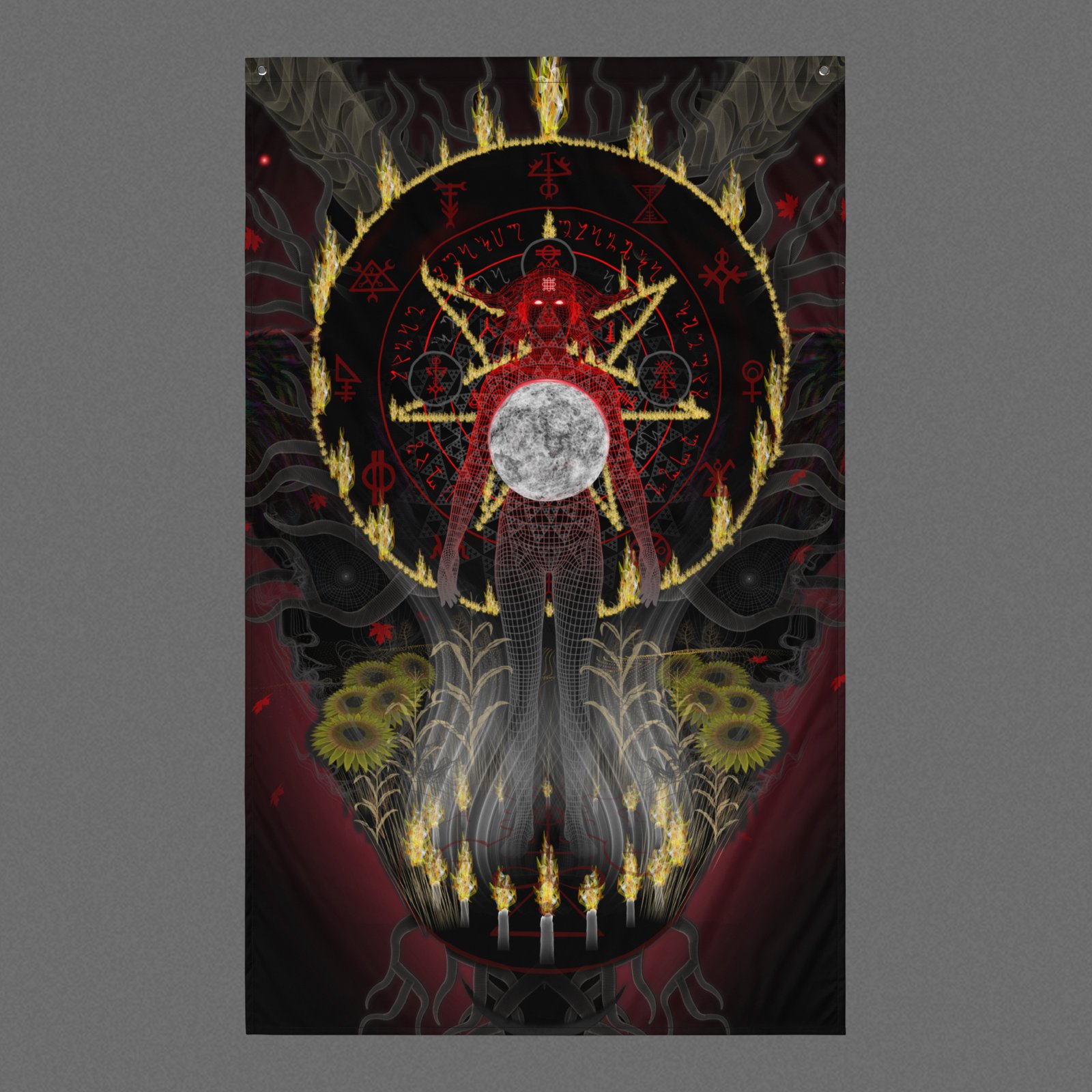 Samhain (Close-Up) Visionary Art Tapestry