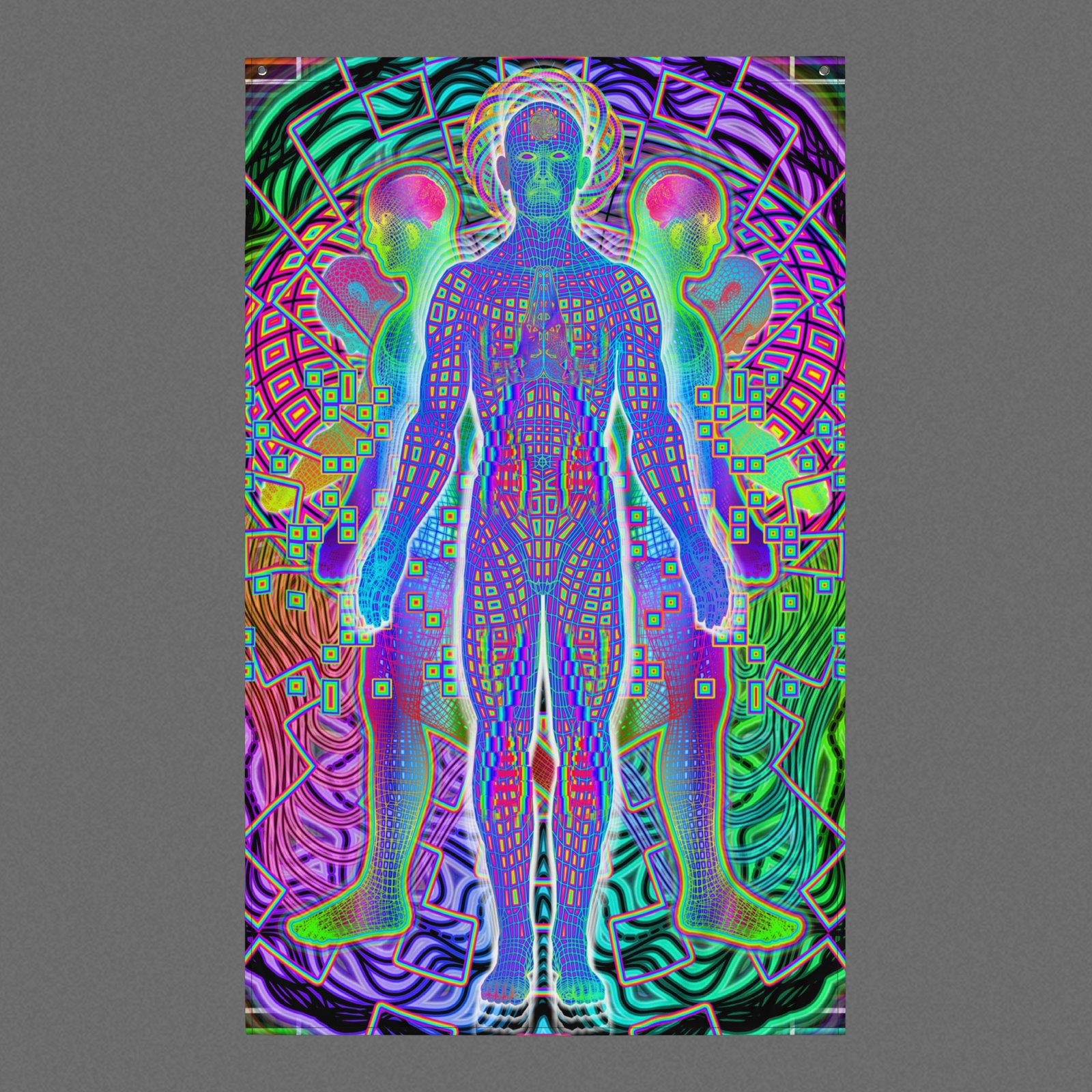 Simulation (Close-Up) Visionary Art Tapestry