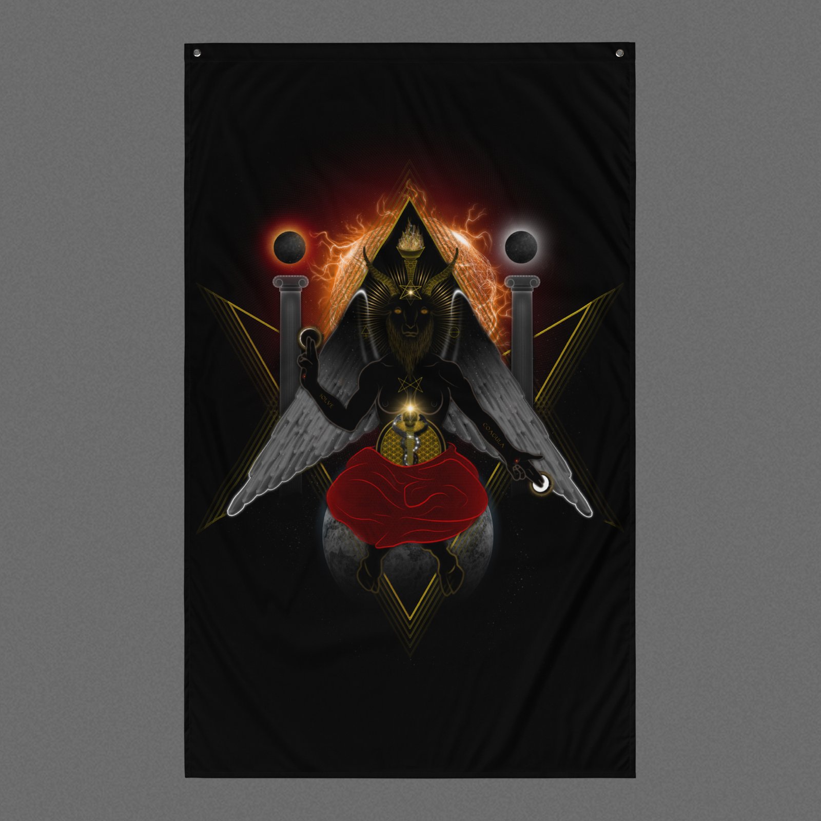 Baphomet Visionary Art Tapestry