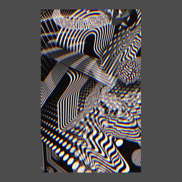 ⚡Only 25 Made! Dissolution (Close-Up) UV/RGB Reactive Visionary Art Tapestry