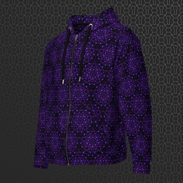 Enchant Trance Visionary Art Zip Hoodie