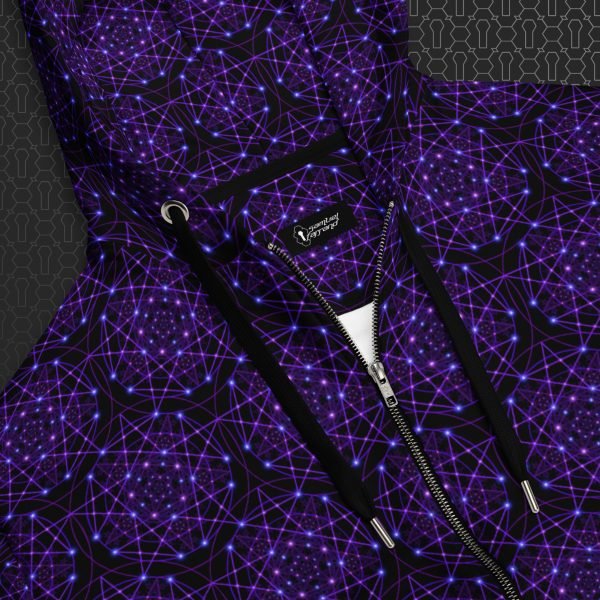 Enchant Trance Visionary Art Zip Hoodie - Image 3