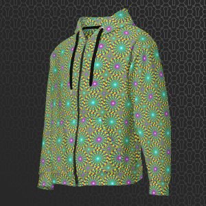 Trip Hazard Visionary Art Zip Hoodie