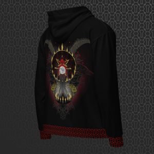 Samhain Visionary Art Graphic Zip Hoodie