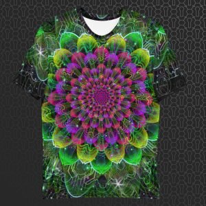 Astral Flora Men’s Visionary Art All-Over Print T-Shirt