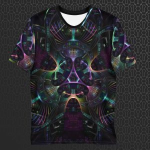 Cerebral Nexus Men’s Visionary Art All-Over Print T-Shirt
