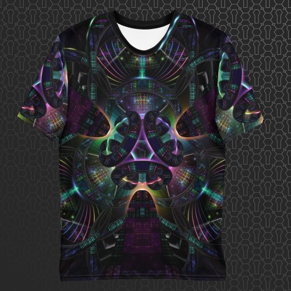 Cerebral Nexus Men’s Visionary Art All-Over Print T-Shirt