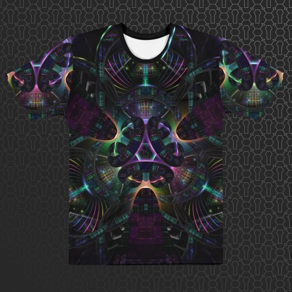 Cerebral Nexus Men’s Visionary Art All-Over Print T-Shirt - Image 3