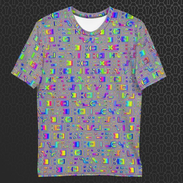 Psyliscious Men’s Eco-Conscious Visionary Art T-Shirt