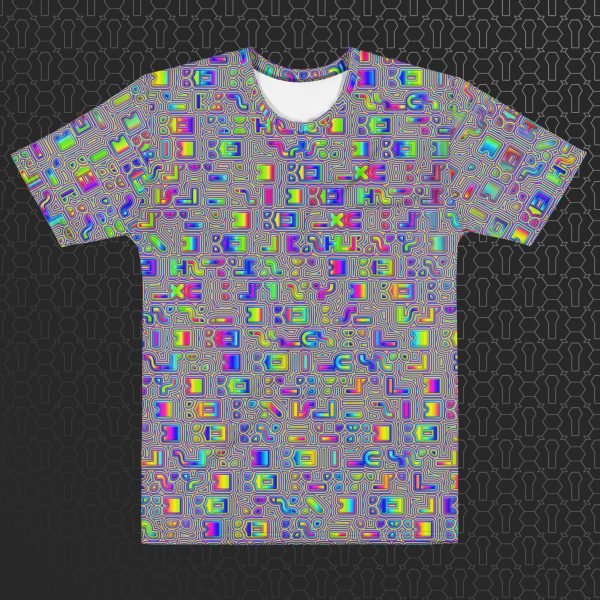 Psyliscious Men’s Eco-Conscious Visionary Art T-Shirt - Image 3