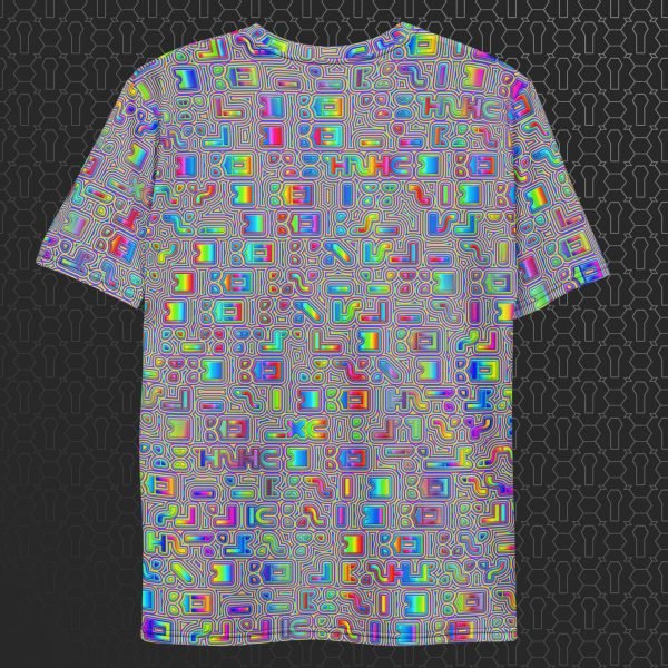 Psyliscious Men’s Eco-Conscious Visionary Art T-Shirt - Image 2