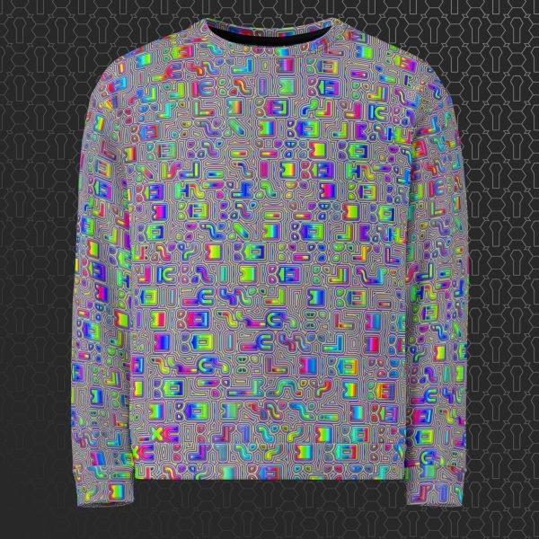 Psyliscious Eco-Conscious Visionary Art Sweater - Image 3