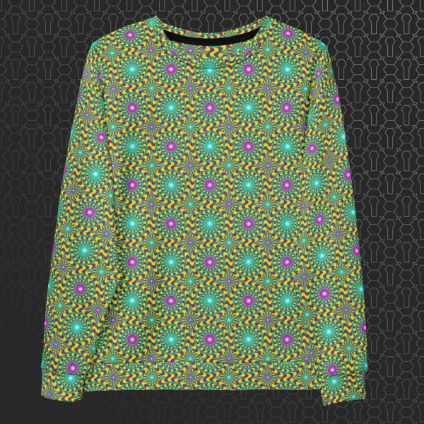 Trip Hazard Eco-Conscious Visionary Art Sweater - Image 3