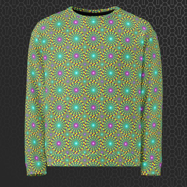 Trip Hazard Eco-Conscious Visionary Art Sweater - Image 4