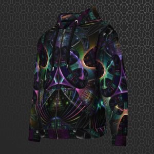 Cerebral Nexus Visionary Art Zip Hoodie