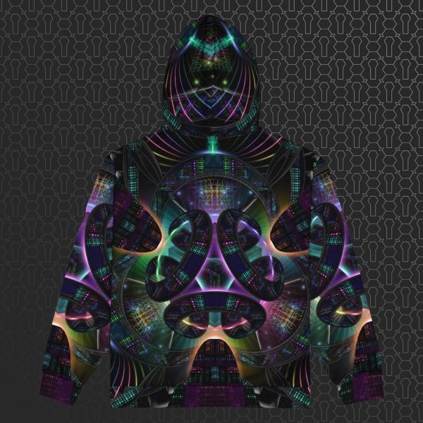 Cerebral Nexus Visionary Art Zip Hoodie - Image 6