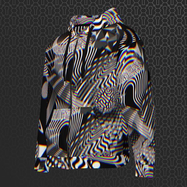 Dissolution Visionary Art All-Over Zip Hoodie