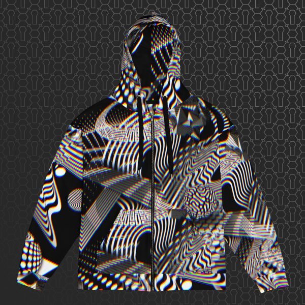 Dissolution Visionary Art All-Over Zip Hoodie - Image 5