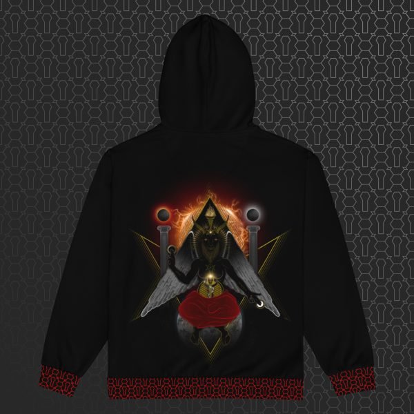 Baphomet Visionary Art Graphic Zip Hoodie - Image 4
