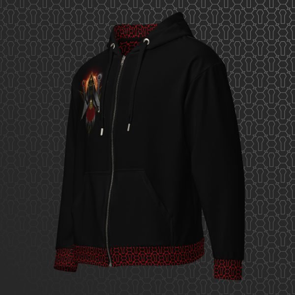 Baphomet Visionary Art Graphic Zip Hoodie - Image 5