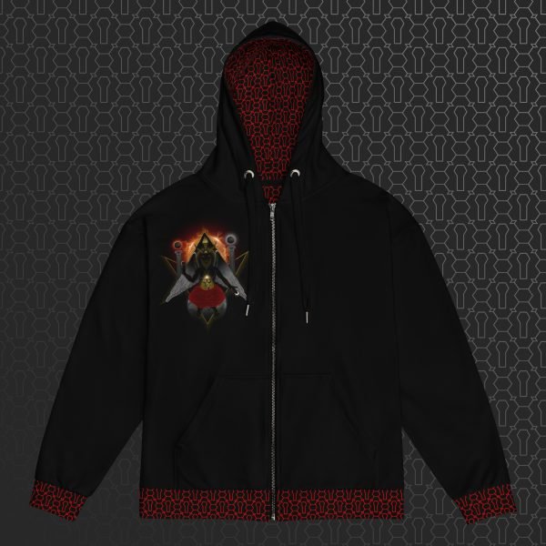 Baphomet Visionary Art Graphic Zip Hoodie - Image 6