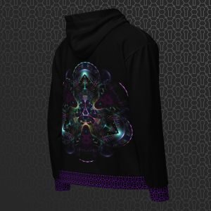 Cerebral Nexus Visionary Art Graphic Zip Hoodie
