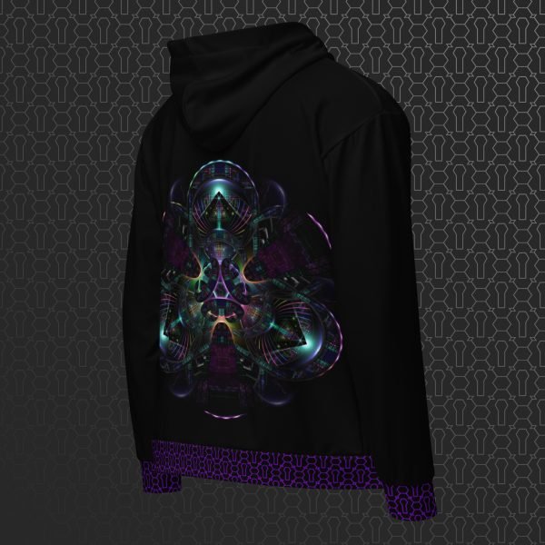 Cerebral Nexus Visionary Art Graphic Zip Hoodie