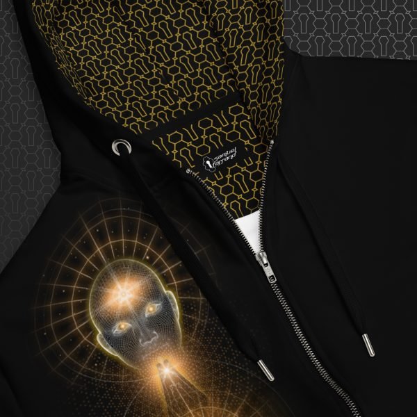 Coherence Visionary Art Graphic Zip Hoodie - Image 3