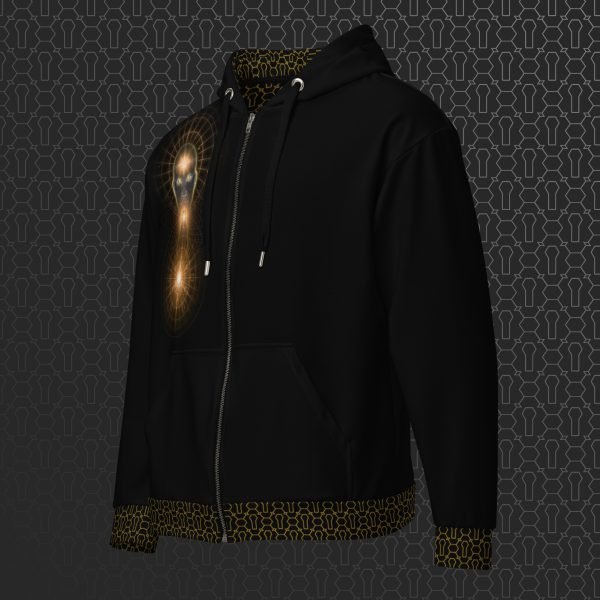 Coherence Visionary Art Graphic Zip Hoodie - Image 4