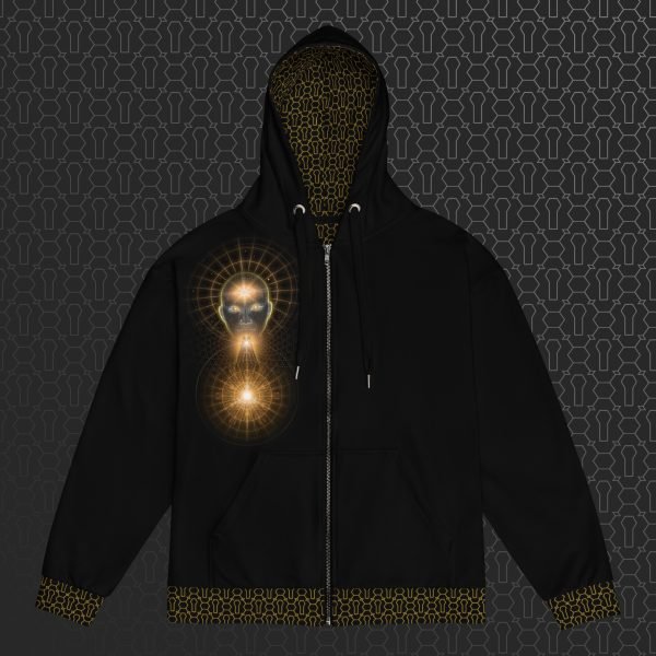 Coherence Visionary Art Graphic Zip Hoodie - Image 6