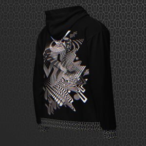 Dissolution Visionary Art Graphic Zip Hoodie
