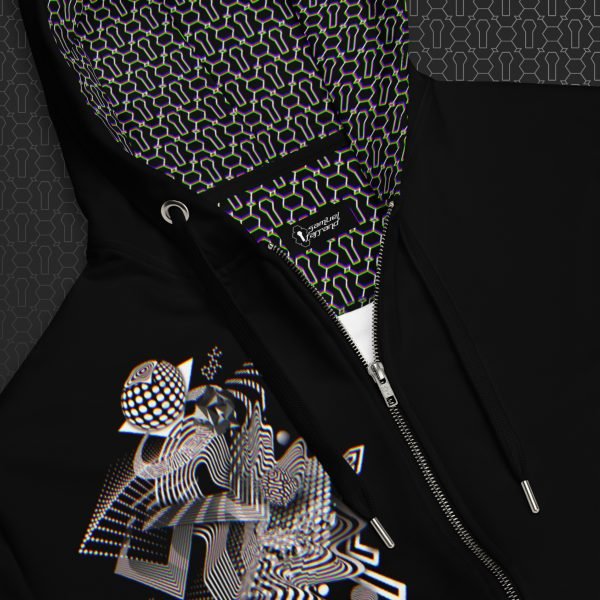 Dissolution Visionary Art Graphic Zip Hoodie - Image 4