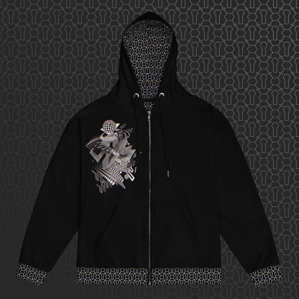 Dissolution Visionary Art Graphic Zip Hoodie - Image 6
