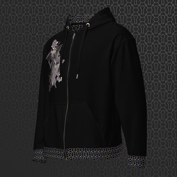 Dissolution Visionary Art Graphic Zip Hoodie - Image 3