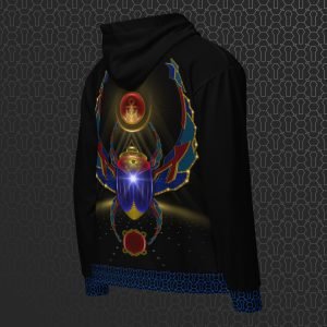 Khepera Visionary Art Graphic Zip Hoodie