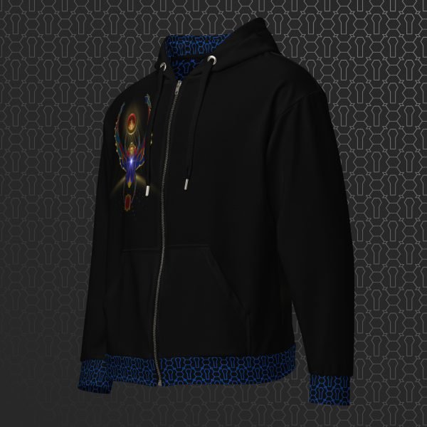 Khepera Visionary Art Graphic Zip Hoodie - Image 4